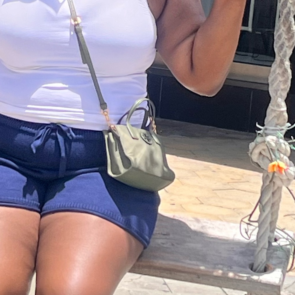 Army green Tory Burch crossbody